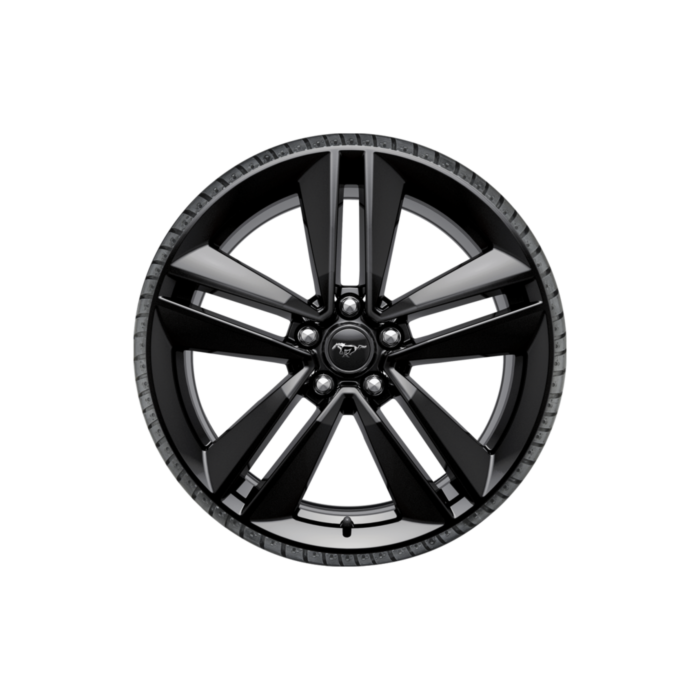 Ford Mustang (03/2015 - ..) lichtmetalen velg met winterband 19", 5 x 2-spaaksdesign, zwart