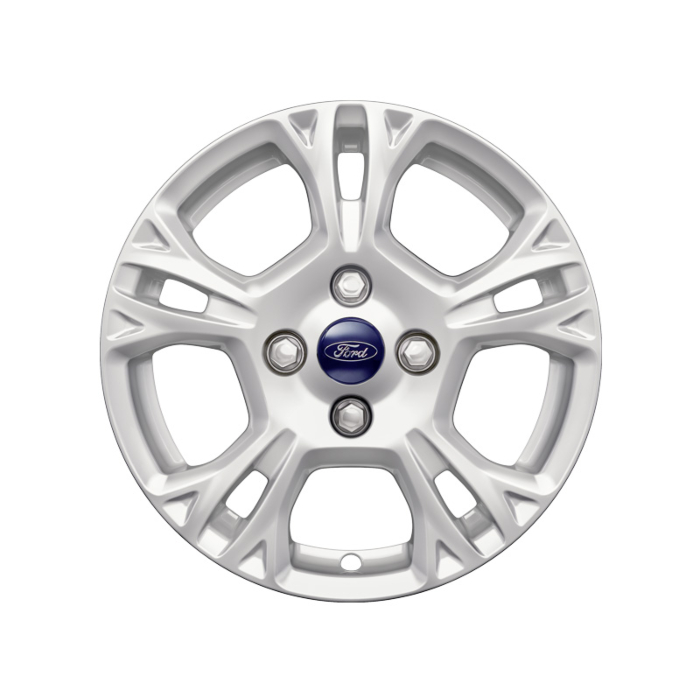 Ford Fiesta (09/2008 - 06/2017) lichtmetalen velg 15" 5-spaaks design, Sparkle Silver