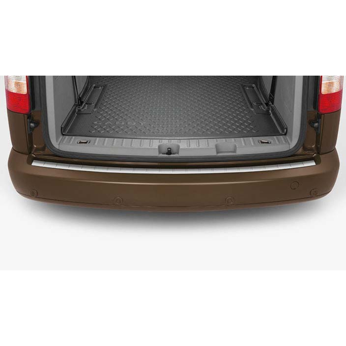 Volkswagen Caddy 2015 - .. bumperbeschermer in rvs-look