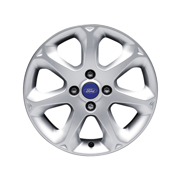 Ford Fiesta (09/2008 - 06/2017) lichtmetalen velg 16" 7-spaaks design, zilver