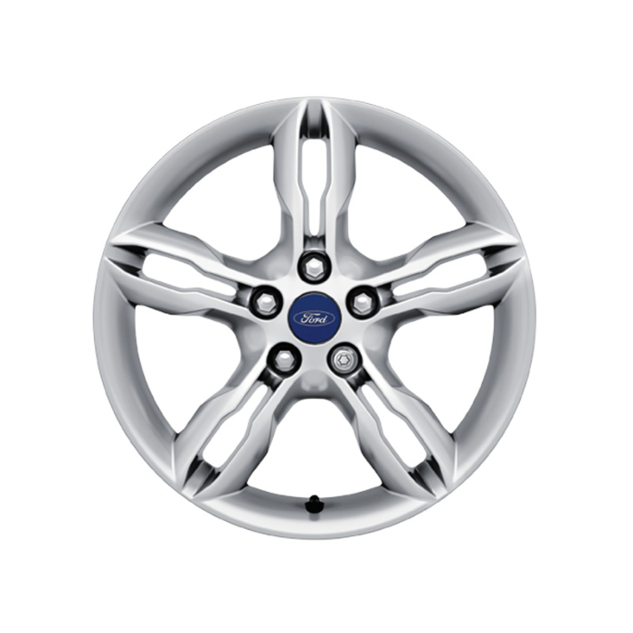 Ford C-MAX (11/2010 - 09/2018) / Focus (01/2011 - 03/2018) lichtmetalen velg 17" 5x2-spaaks design, zilver