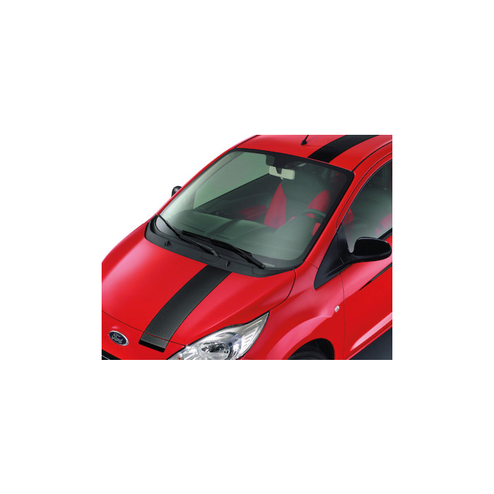 Ford Ka (09/2008 - 2016) striping Grand Prix II (carbon-look) zonder dakspoiler
