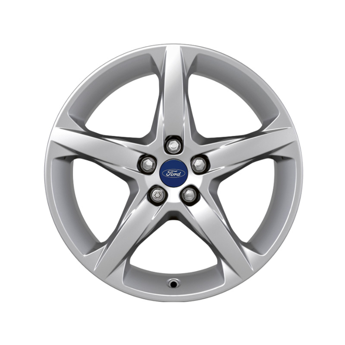 Ford C-MAX (11/2010 - 09/2018) / Focus (01/2011 - 03/2018) lichtmetalen velg 18" 5-spaaks design, zilver