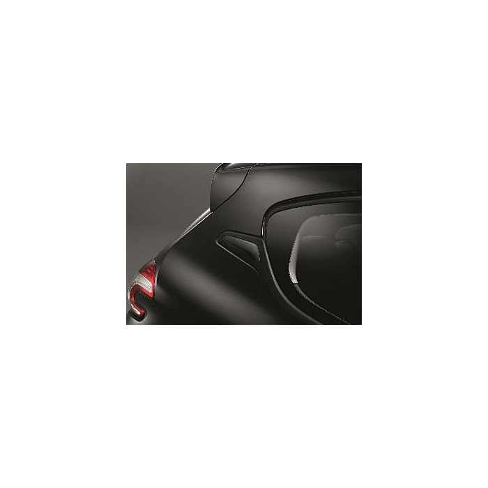 Peugeot 208 (2012 - 2019) stickers achterstijlen Dark Chrome