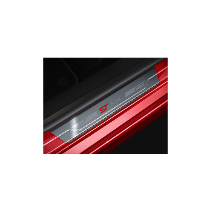 Ford Fiesta (07/2017 - 2023) instaplijsten voor, met ST-Line logo