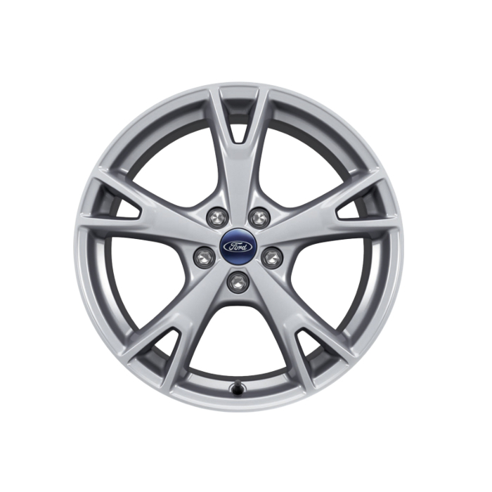 Ford C-MAX (11/2010 - 09/2018) / Focus (01/2011 - 03/2018) lichtmetalen velg 18" 5-spaaks design, zilver