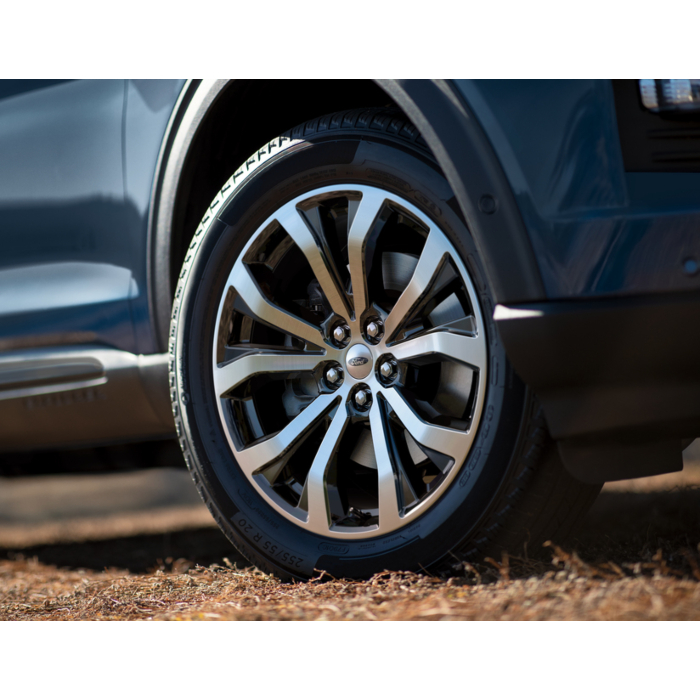 Ford Explorer (08/2019 - ..) lichtmetalen velg 20" 5 x 2-spaaks design, Ebony Black met gepolijste voorzijde