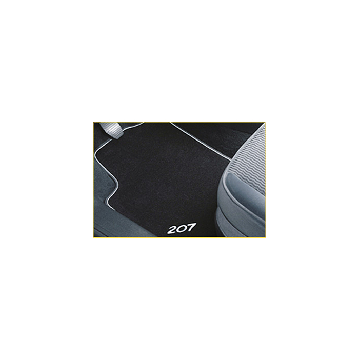 Peugeot 207 floor mats Velours black LHD