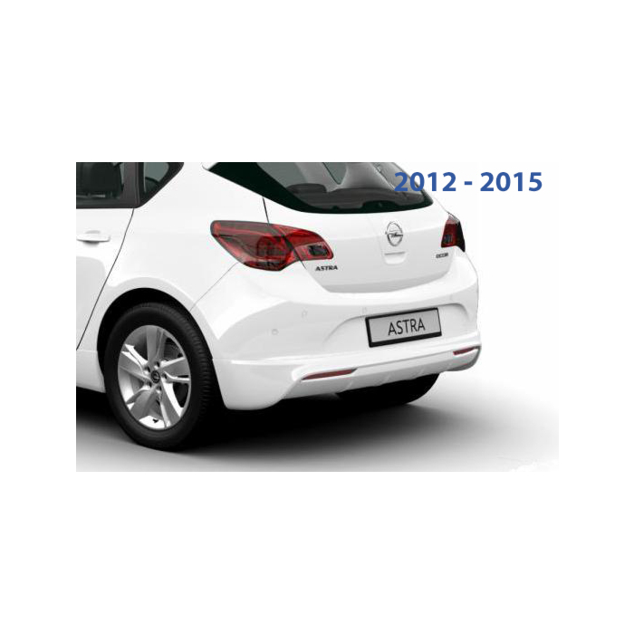 Opel Astra J OPC-line rear bumper spoiler 2012 - 2015 without chromed exhaust