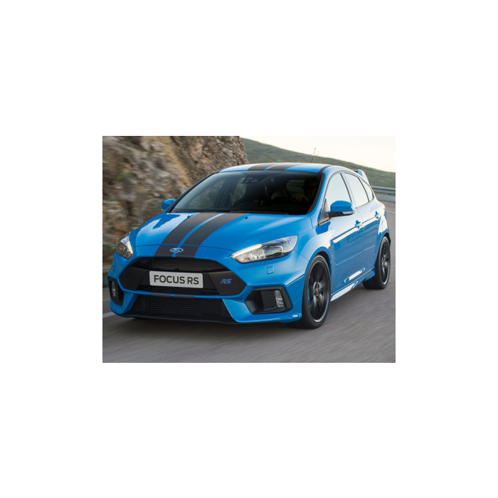 Ford Focus (09/2014 - 03/2018) RS racestrepen Over-the-top, mat zwart