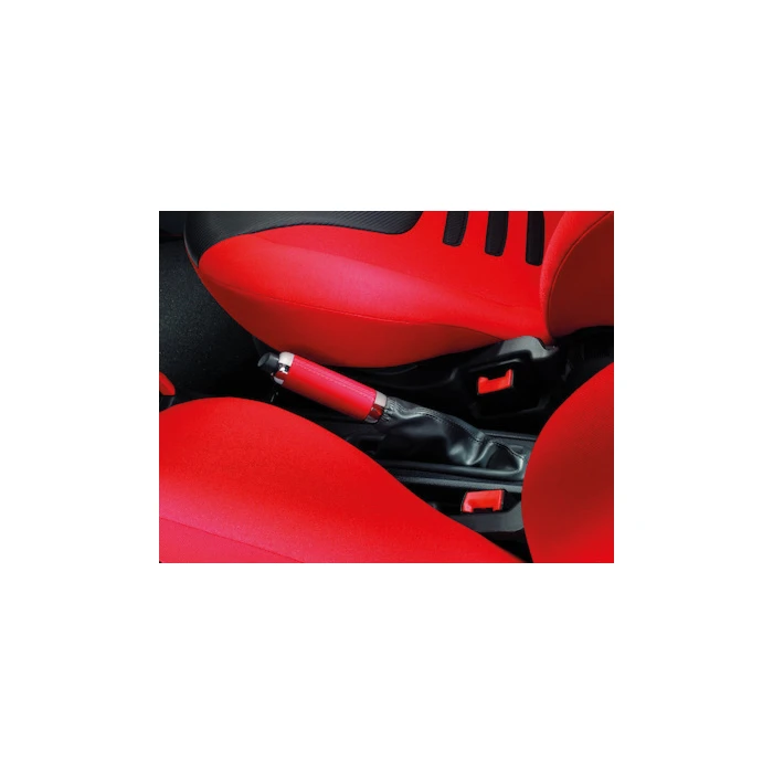 Ford Ka (09/2008 - 05/2016) handremgreep Sunrise (rood) met chroom afgewerkte ringen Ford Ka (09/2008 - 05/2016) handremgreep Sunrise (rood) met chroom afgewerkte ringen