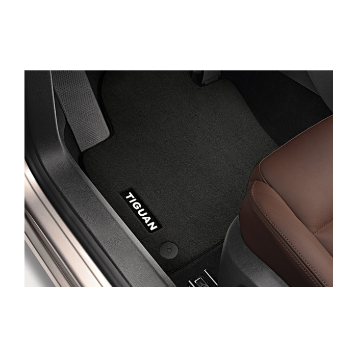 Volkswagen Tiguan (09/2007 - 2016) vloermatten velours, zwart, voor