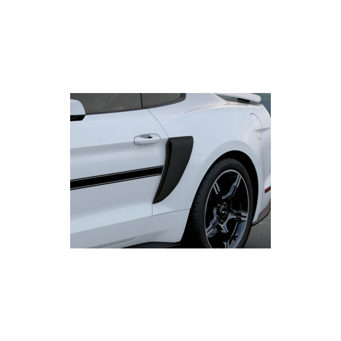 Ford Mustang (03/2018 - 03/2023) body side scoop kit matzwart