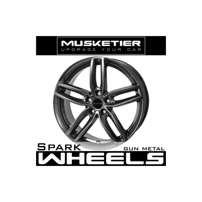 Musketier Peugeot 508 (2010 - 2018) alloy wheel Spark 7,5x17 gun metal