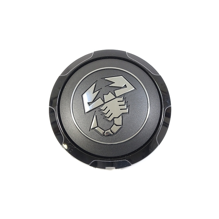 Abarth 500 naafkap zwart / donkergrijs