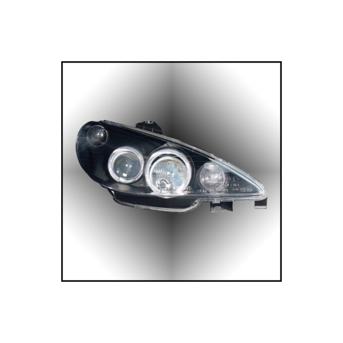 Musketier Peugeot 206 head light black all models with H4-Serie