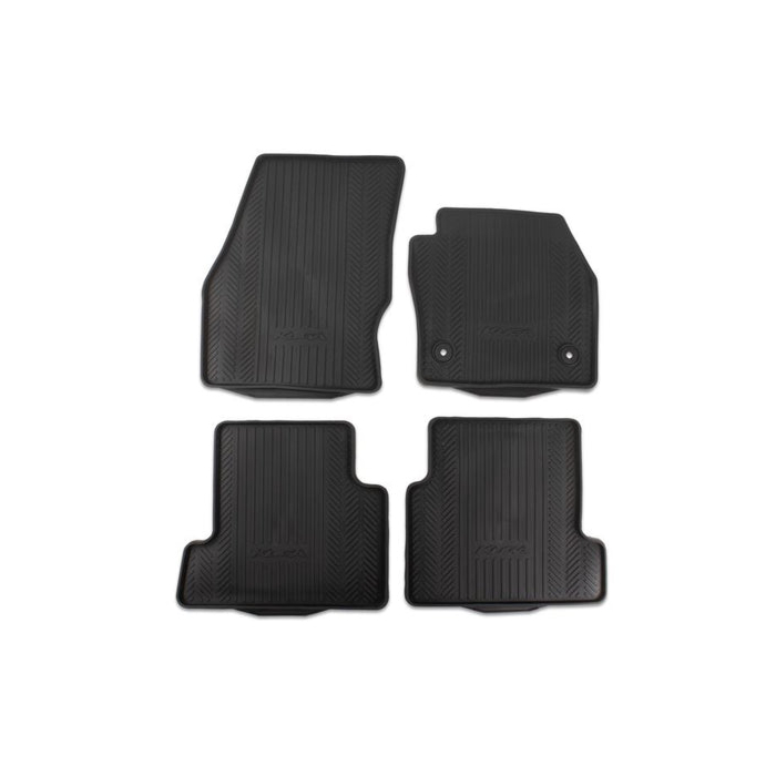 Ford Kuga (11/2012 - 12/2014) vloermatten, all-weather, zwart met Kuga logo RHD