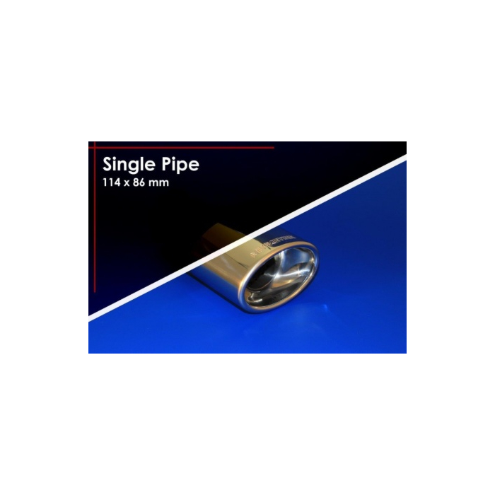 Musketier Citroën C1 / Peugeot 108 / Toyota Aygo 2014 - .. sporteinddemper li/re, 1x114x86 mm duplex