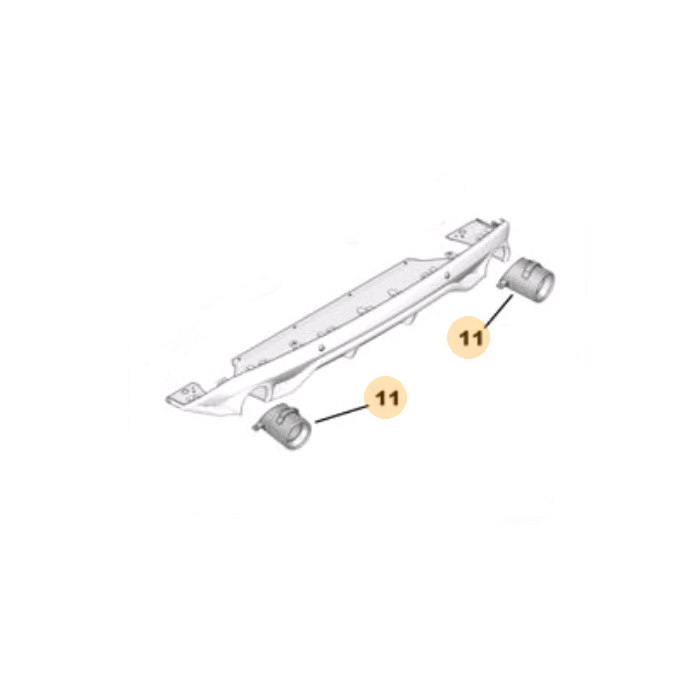Peugeot 308 (2013 - 2021) GTI uitlaatsierstuk links