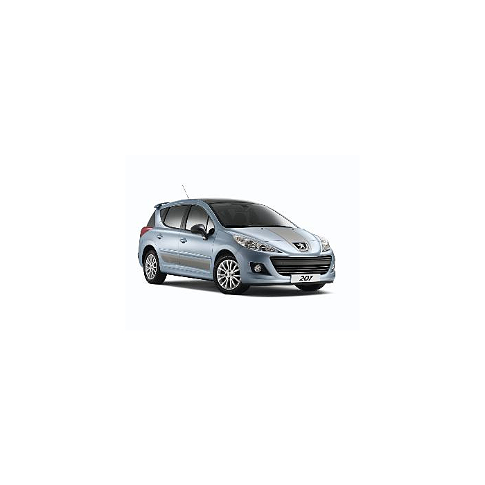 Peugeot 207 Rcup Bicolore sticker voor de motorkap