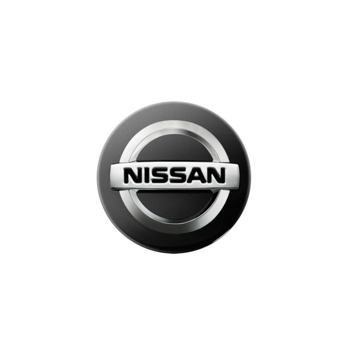 Nissan naafkapje zwart 55mm buitenmaat
