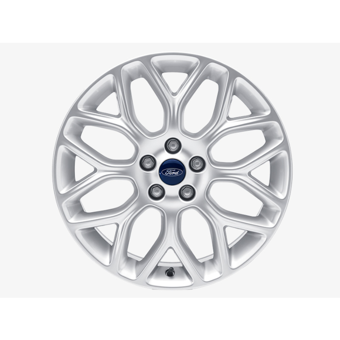 Ford C-MAX (11/2010 - 09/2018) / Focus (01/2011 - 03/2018) lichtmetalen velg 18" 8x2-spaaks Y-design, zilver