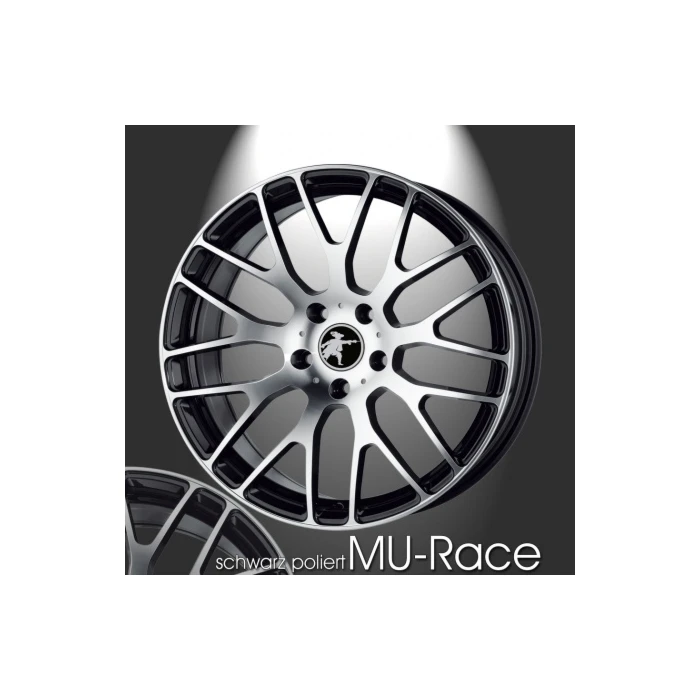 Musketier Citroën C1 / Peugeot 108 / Toyota Aygo 2014 - .. lichtmetalen velg MU-Race 7x17 zwart gepolijst