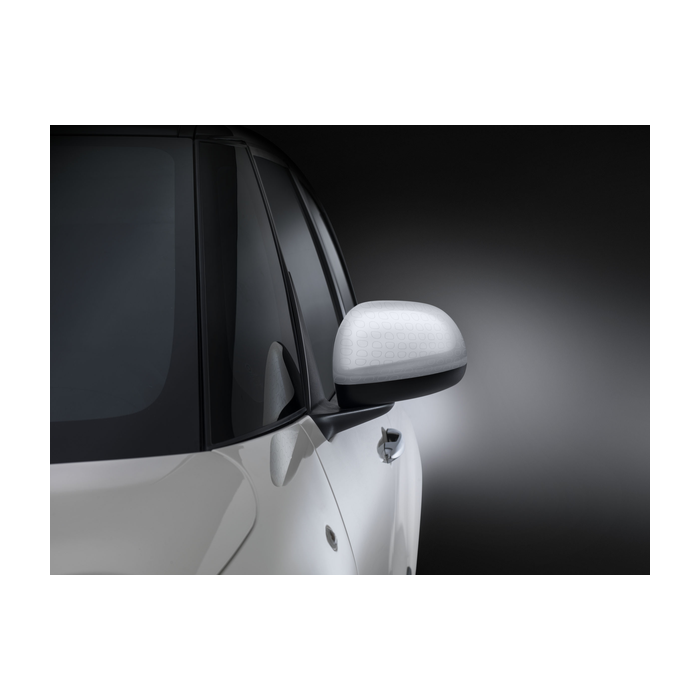 Fiat 500L spiegelkappen wit met keramiek-effect