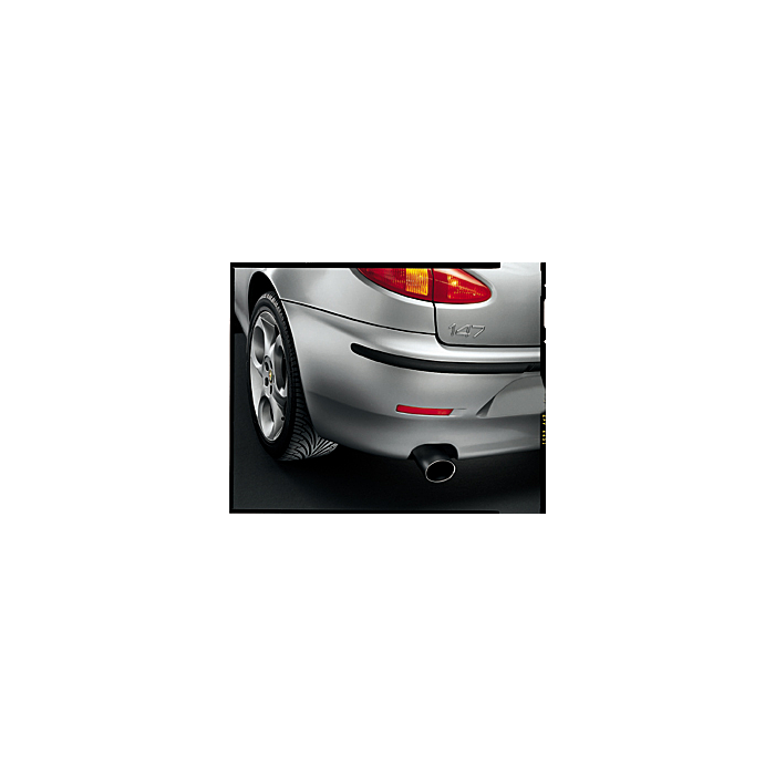 Alfa Romeo 147 einddempersierstuk rond rvs voor 1.6 benzine en 1.9 JTD