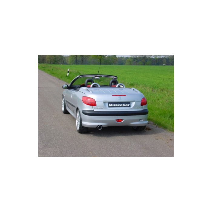 Musketier Peugeot 206 exhaust stainless steel 1xØ101 mm
