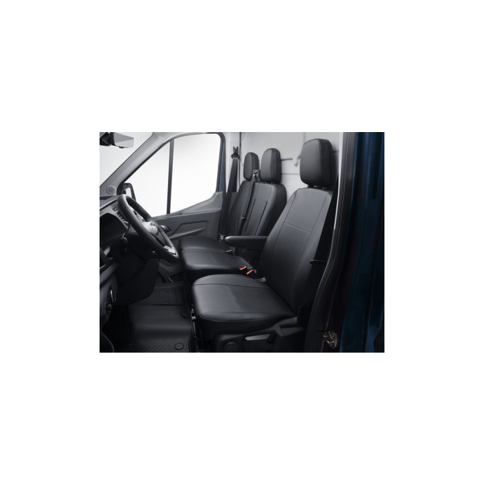 Ford Transit (01/2014 - ..) stoelovertrek premium voor bestuurdersstoel, zwart kunstleder