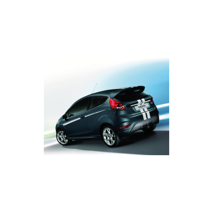 Ford Fiesta (09/2008 - 06/2017) striping voor zijkant, wit