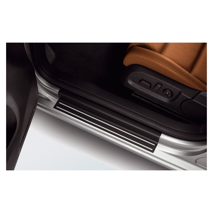 Volkswagen Golf 6 instaplijsten zwart / zilver (5-drs / variant)