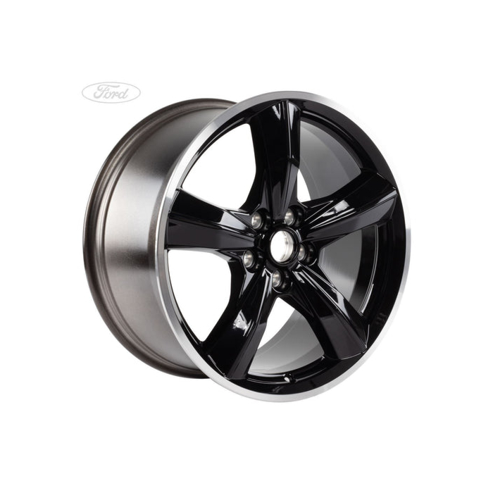 Ford Mustang (03/2015 - ..) 19" lichtmetalen velg 5-spaaks achterzijde Bullitt Black Finish