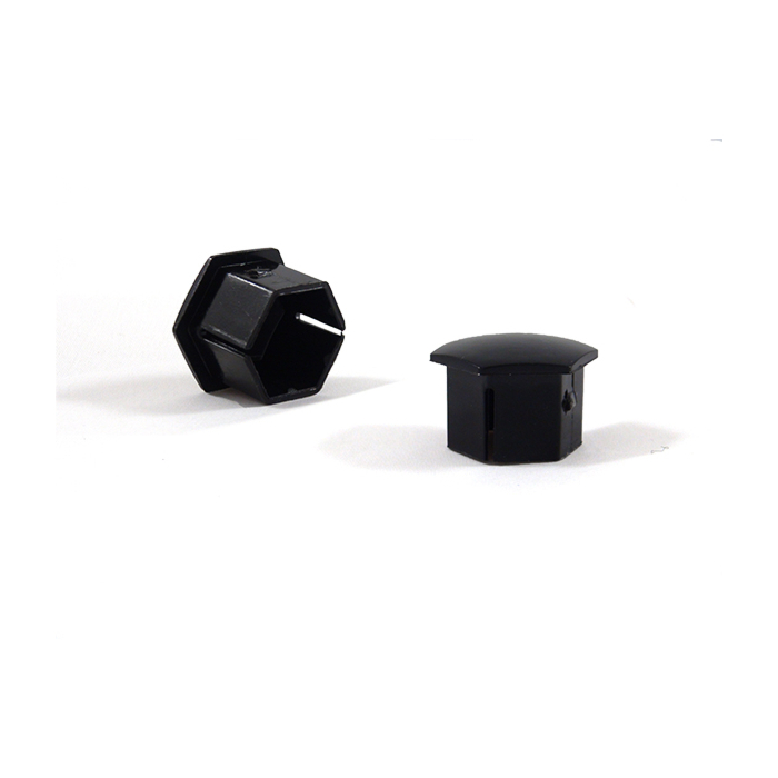 Peugeot doppen voor de velgen bouten glanzend zwart 18mm