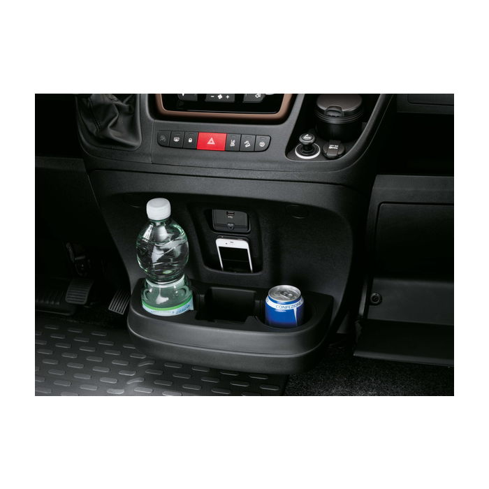 Fiat Ducato 2014 - .. open opbergvak met bekerhouders