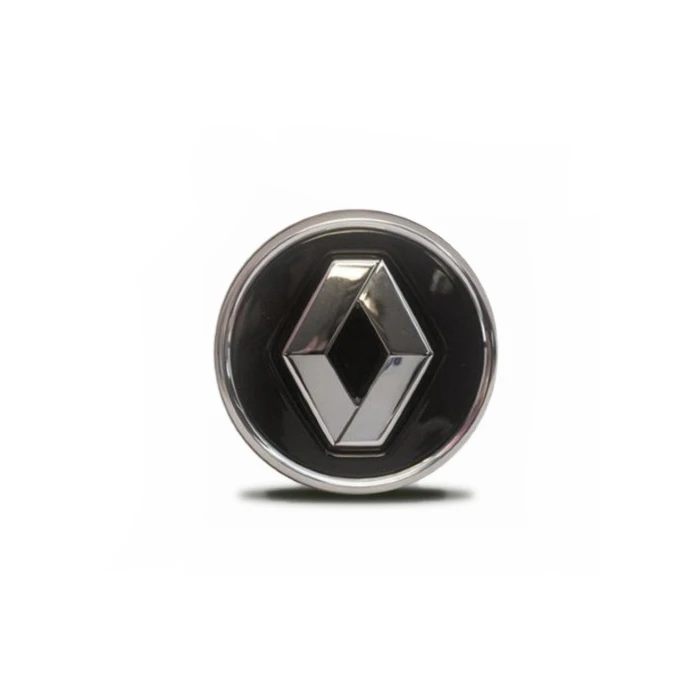 Renault naafkapje zwart met chromen rand 58mm Renault naafkapje zwart met chromen rand 58mm