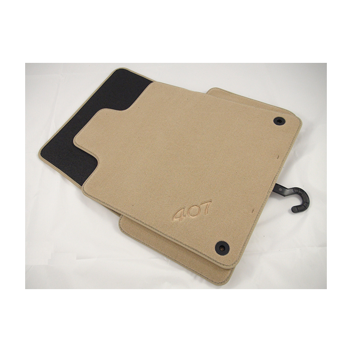 Peugeot 407 floor mats Velour Classic beige