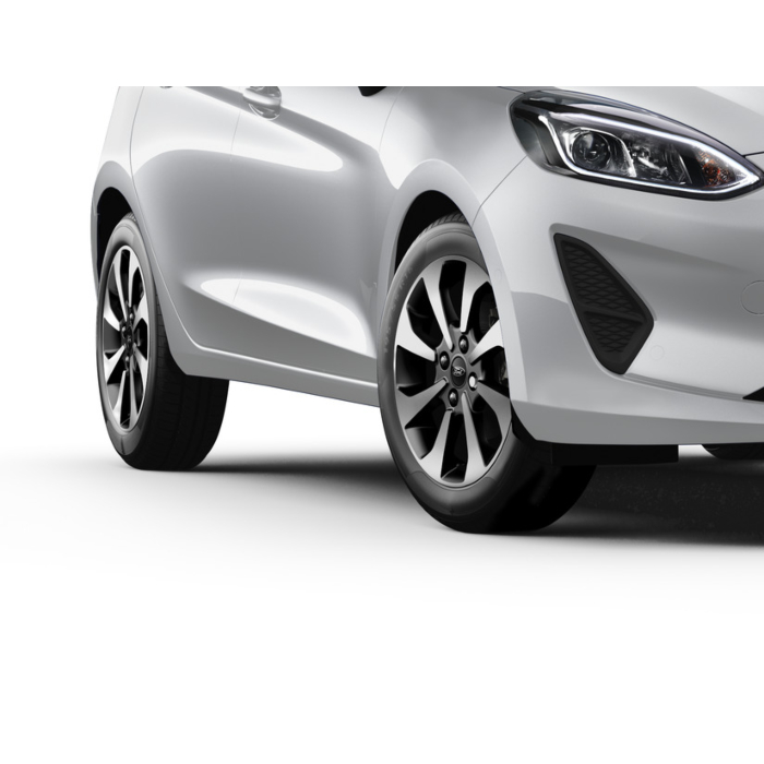 Ford Fiesta (07/2017 - 2023) lichtmetalen velg 16" 8-spaaks design, ROCK METALLIC MACHINED