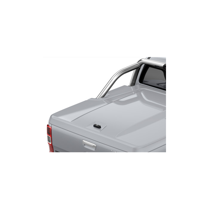 Ford Ranger (02/2019 - ..) dubbele cabine vaste tonneau cover Moondust Silver