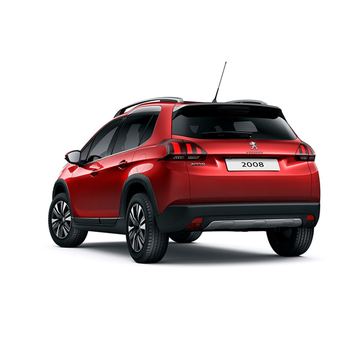 Peugeot 2008 (2013 - 2016) achterbumperplaat onderzijde rvs (met uitsparing)