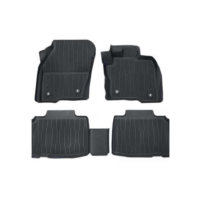 Ford Edge (09/2018 - ..) voorzijde en achter vloermatten, all-weather, met opstaande randen, RHD