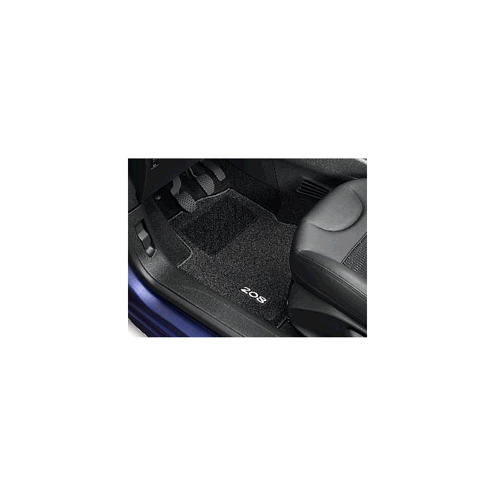 Peugeot 208 (2012 - 2019) floor mats needle felt LHD