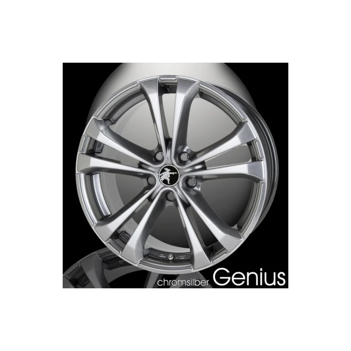 Musketier Peugeot 508 (2010 - 2018) lichtmetalen velg Genius 8x18 chroom/zilver Musketier Peugeot 508 (2010 - 2018) lichtmetalen velg Genius 8x18 chroom/zilver