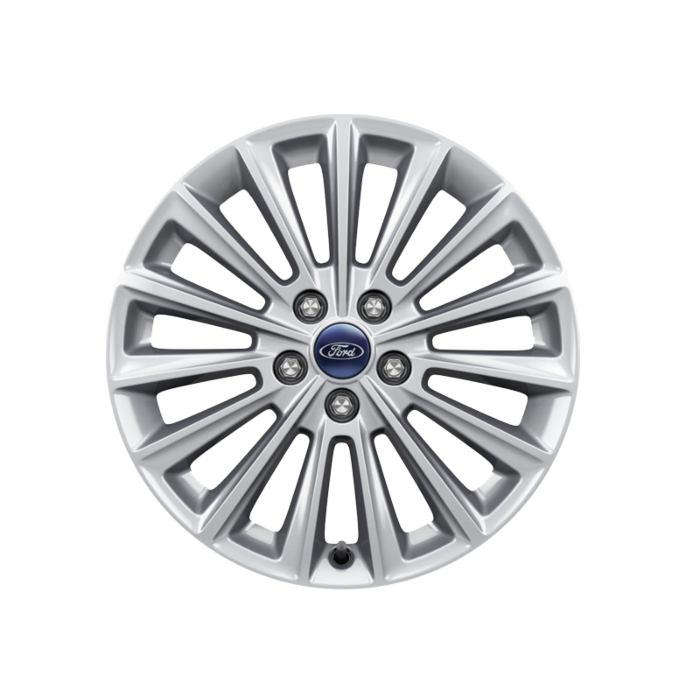 Ford C-MAX (11/2010 - 09/2018) / Focus (01/2011 - 03/2018) lichtmetalen velg 17" 15-spaaks design, zilver