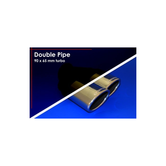 Musketier Peugeot 4008 sport exhaust 2x90x65 mm Turbo duplex