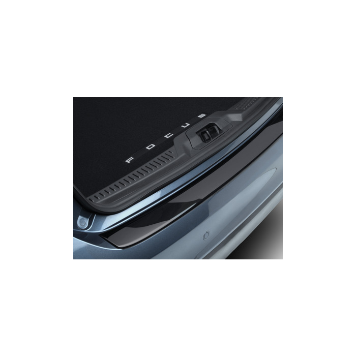 Ford Focus (04/2018 - ..) wagon achterbumper beschermlijst, glanzend zwart