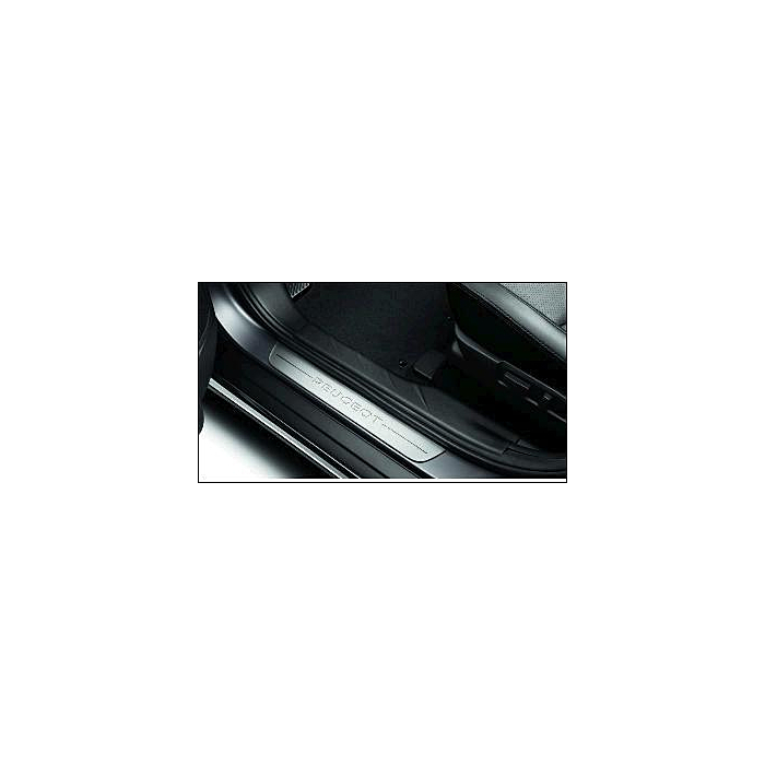 Peugeot instaplijsten aluminium-look