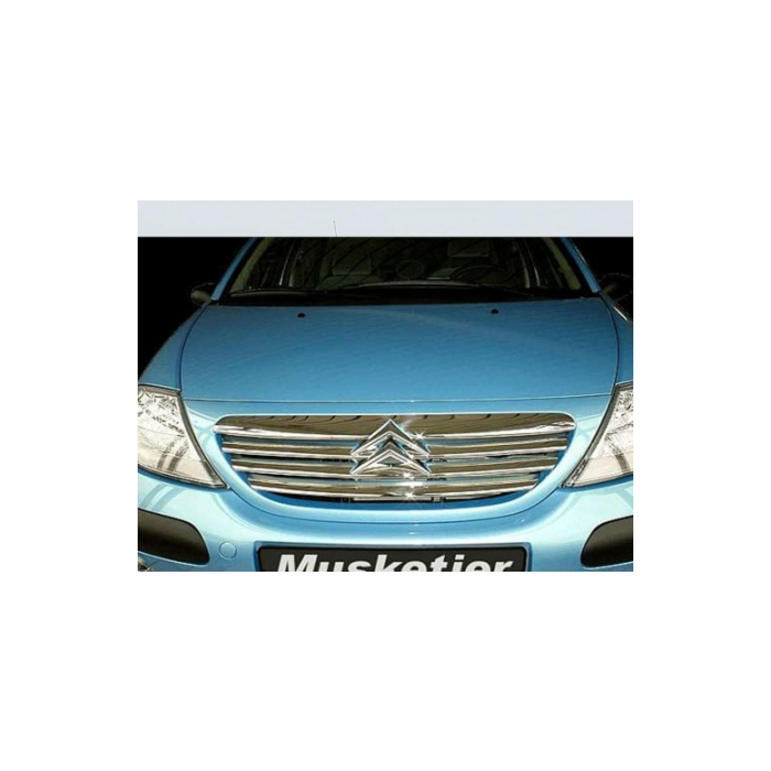 Musketier Citroën C3 2002 - 2005 grille sierlijsten voor originele grille, 8 delig