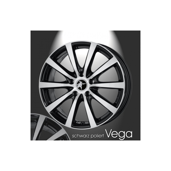 Musketier Citroën C4 Cactus lichtmetalen velg Vega 6,5x16 zwart gepolijst